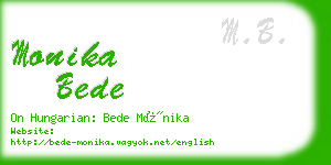 monika bede business card